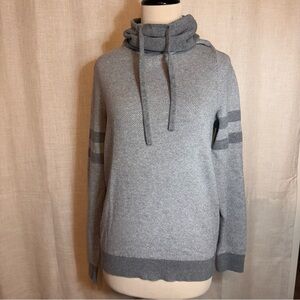 Express Gray Cowl Neck Sweatshirt With Drawstring Women's Size Medium M